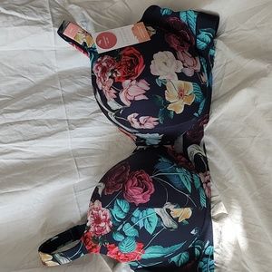Cacique Floral Print Comfort Bliss Lightly Lined Balconette 46C